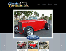 Tablet Screenshot of classiccar-sales.com